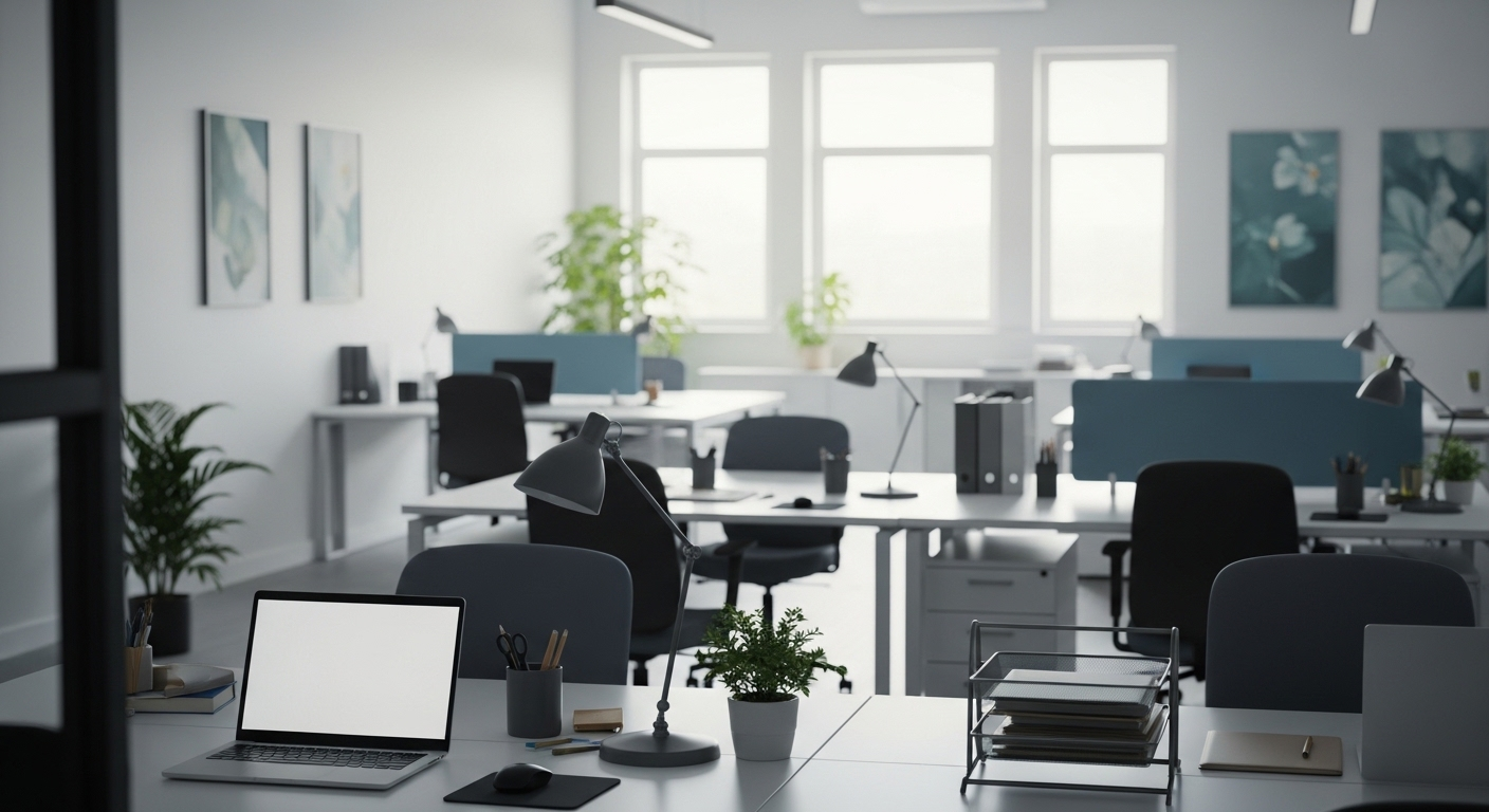 Clean and organized office space
